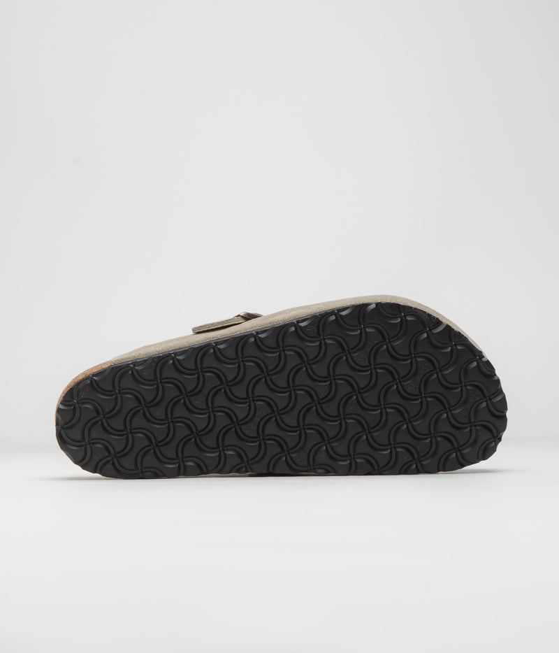 Birkenstock Boston Shearling Sandals in Taupe