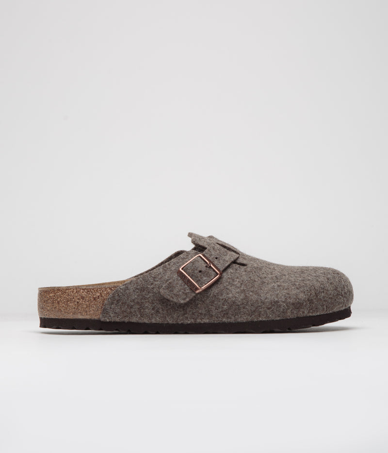 Birkenstock Boston Wool Sandals in Cacao