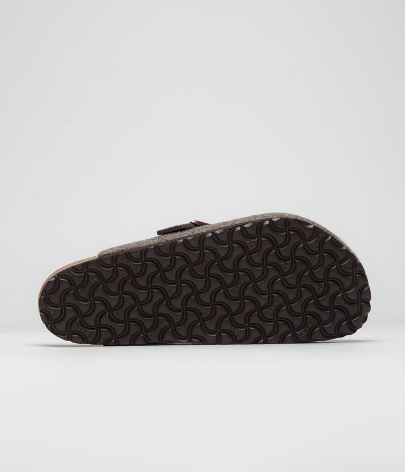 Birkenstock Boston Wool Sandals in Cacao