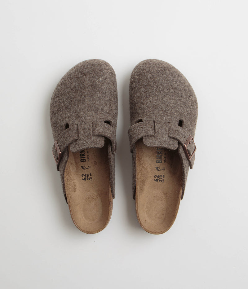 Birkenstock Boston Wool Sandals in Cacao