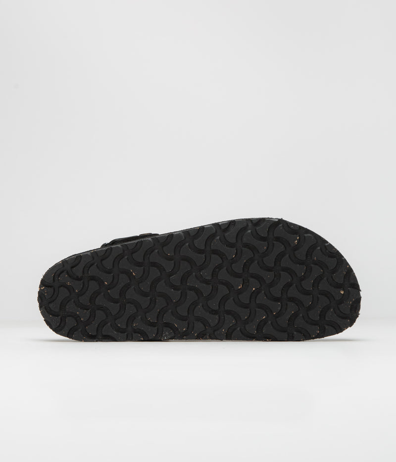 Birkenstock Lutry Narrow Premium Suede Sandals in Black