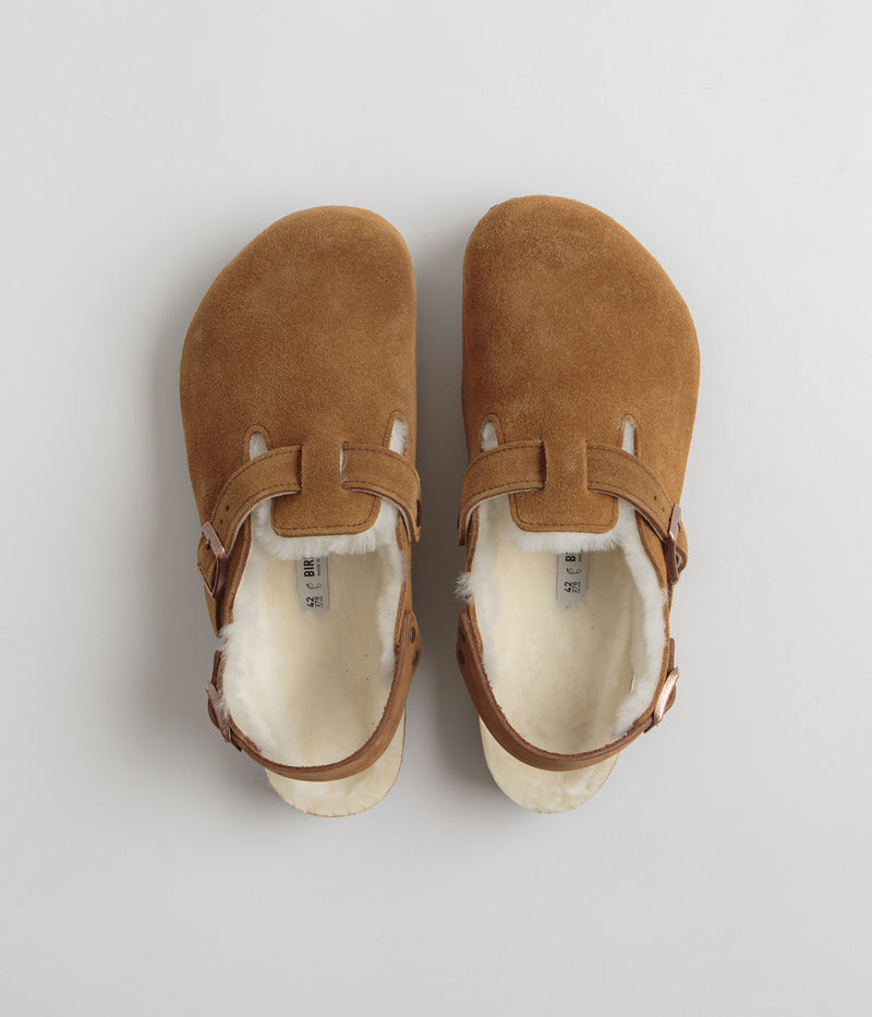 Birkenstock Tokio Shearling Sandals in Mink