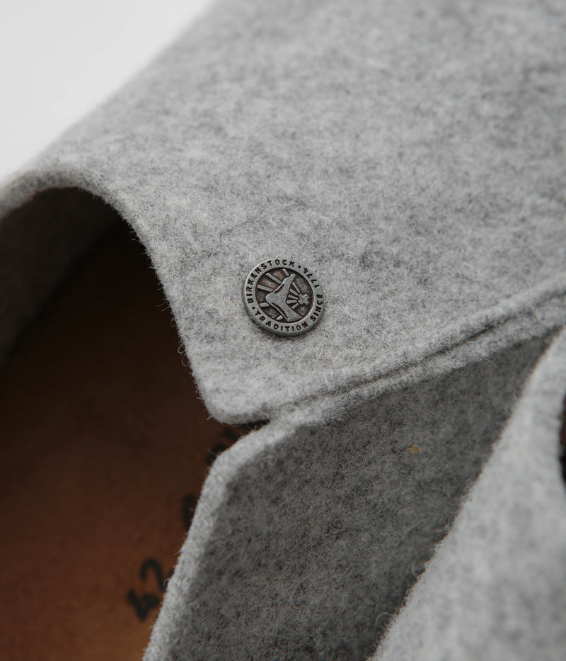 Birkenstock Zermatt Felt Slippers in Light Grey