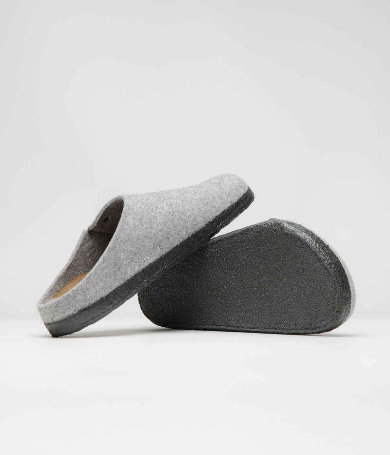 Birkenstock Zermatt Felt Slippers in Light Grey