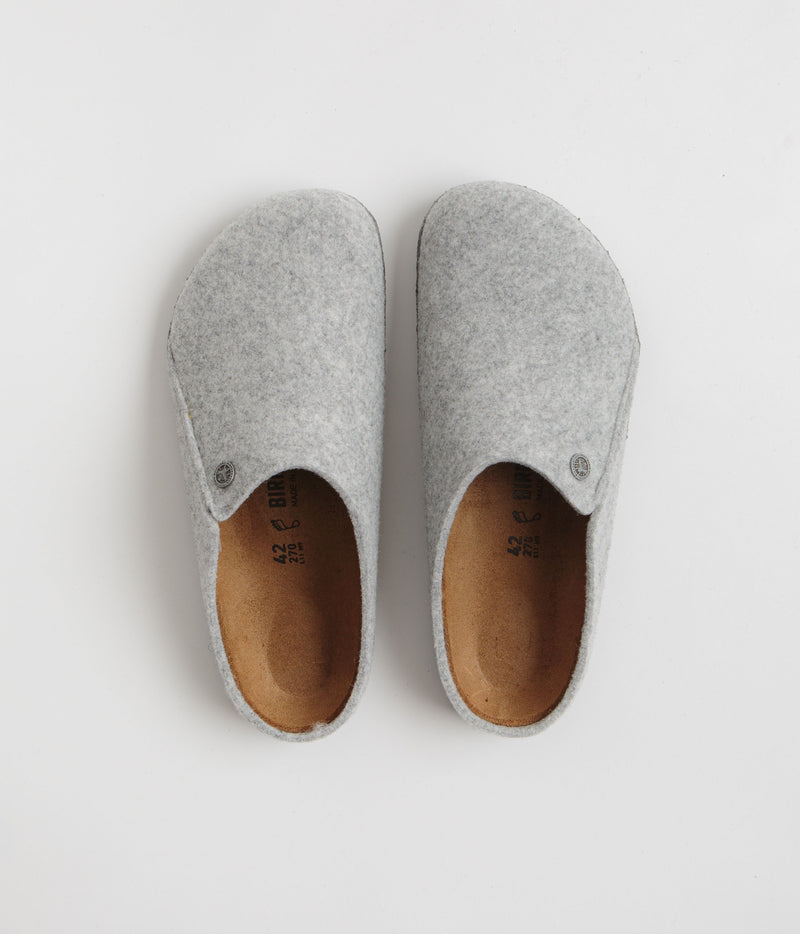 Birkenstock Zermatt Felt Slippers in Light Grey