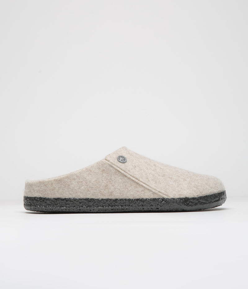 Birkenstock Zermatt Shearling Felt Slippers in Eggnog