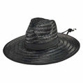 Black Moss Straw Lifeguard Hat - San Diego Hat Lifeguard Hat San Diego Hat Company RSM5910SBLK Black OS (23 3/8")