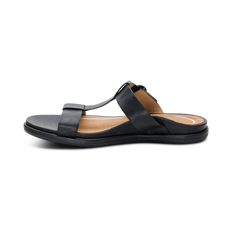 Blaire Adjustable Slide Sandal #color_black