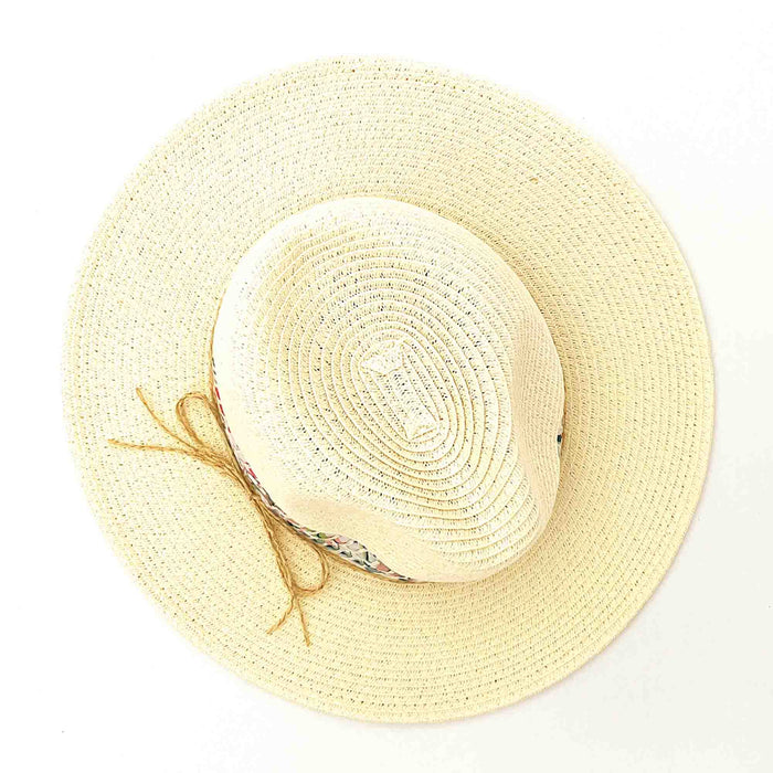 Blanket Stitched Band Straw Sun Hat for Petites - Sunny Dayz™ Safari Hat Sun N Sand Hats