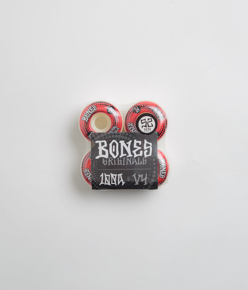 Bones OG Formula Originals 100A V4 Wide Wheels in White and 52mm