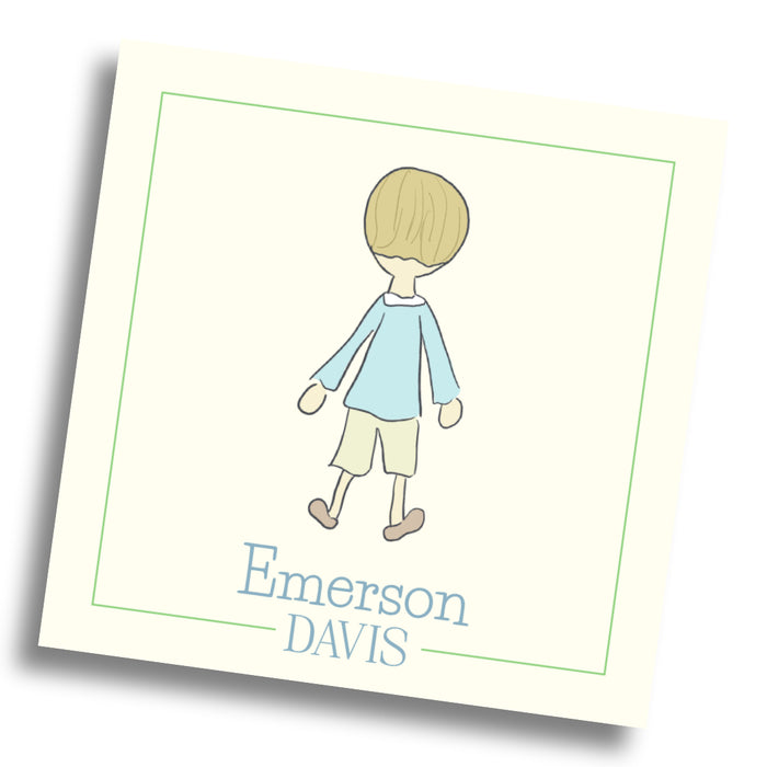 Boy Calling Card