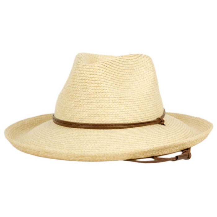 Braid Straw Up Turned Brim Safari Hat - Angela & William Hats Safari Hat Epoch Hats F6040 Natural Large (58-59 cm)