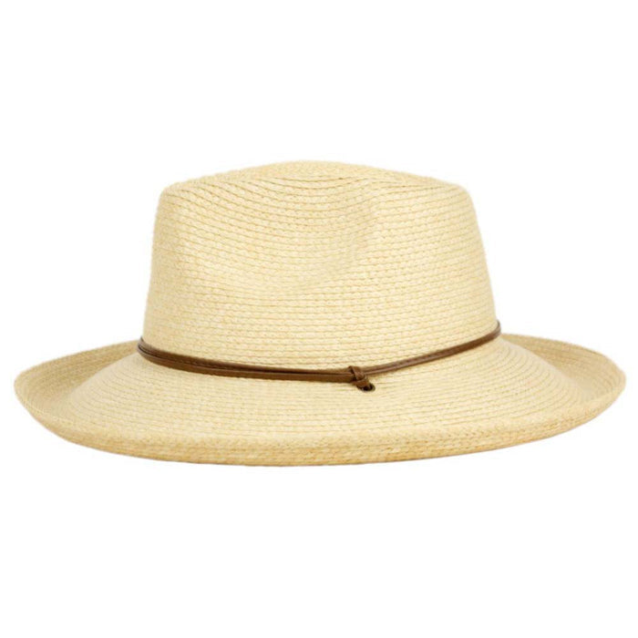 Braid Straw Up Turned Brim Safari Hat - Angela & William Hats Safari Hat Epoch Hats