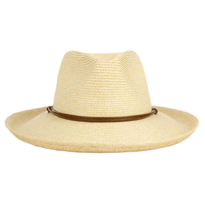 Braid Straw Up Turned Brim Safari Hat - Angela & William Hats Safari Hat Epoch Hats