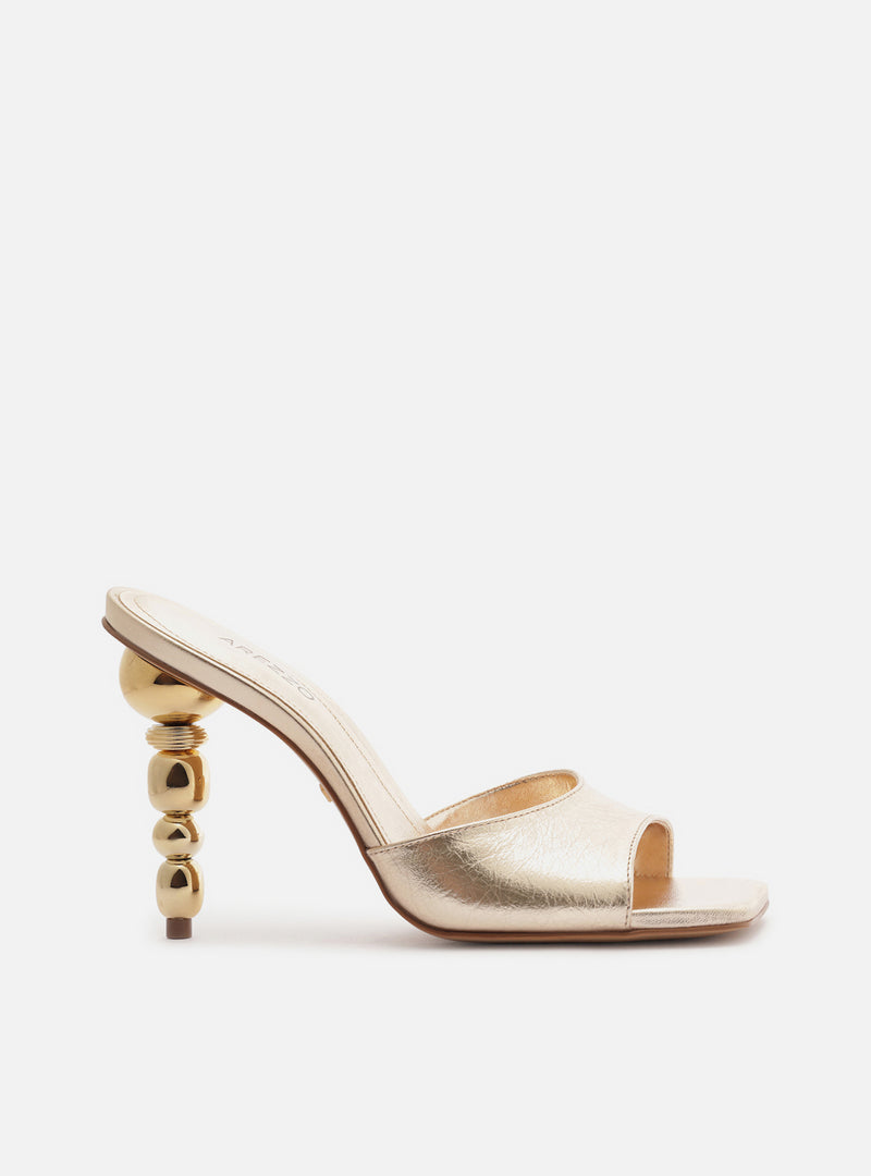 Bree High Stiletto Mule Leather Sandal Sandals R/26