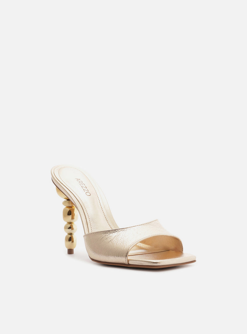 Bree High Stiletto Mule Leather Sandal Sandals R/26