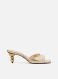 Bree Low Stiletto Mule Leather Sandal Sandals R/26