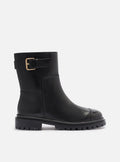 Brody Low Block Leather Boot Booties F/25