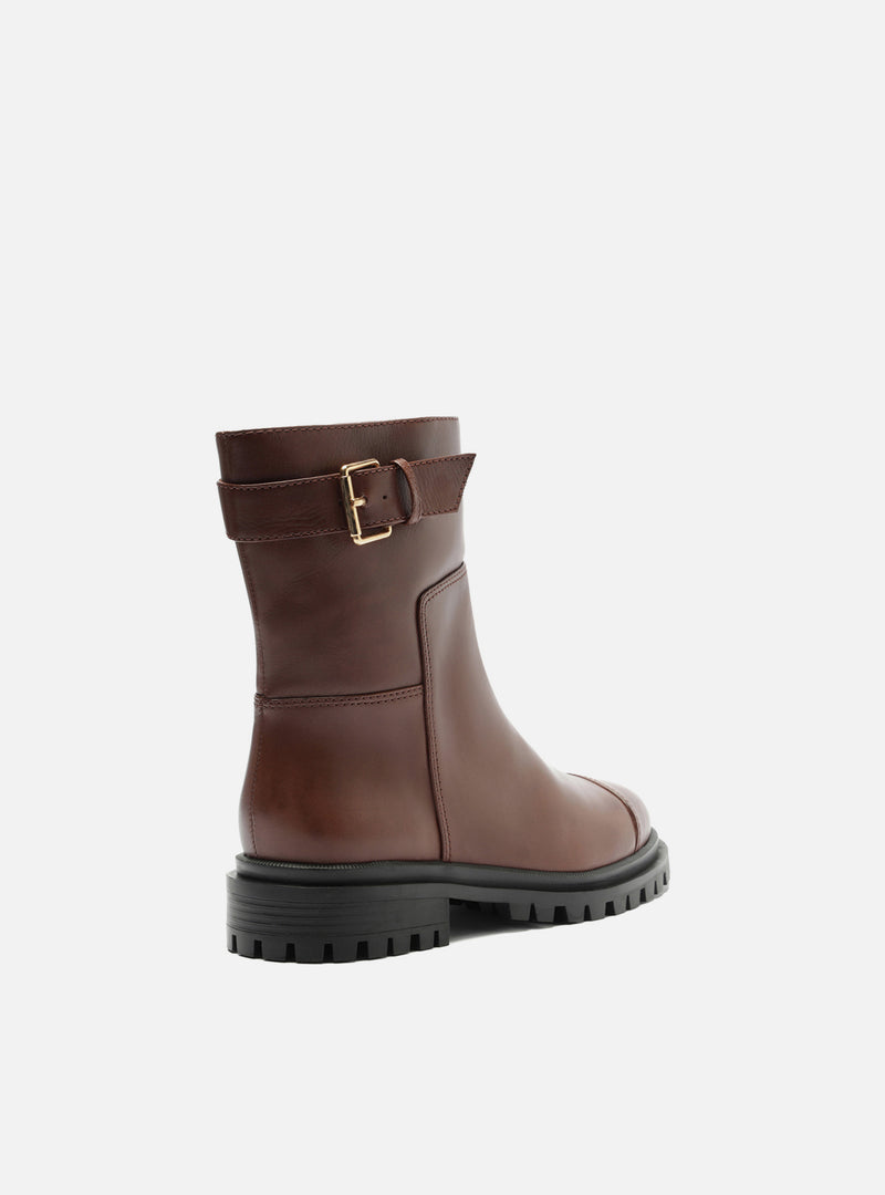 Brody Low Block Leather Boot Booties F/25