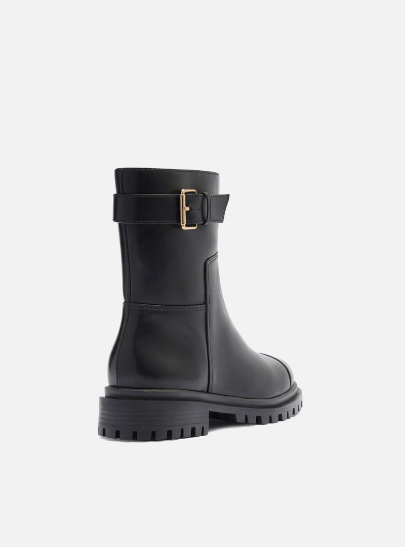 Brody Low Block Leather Boot Booties F/25