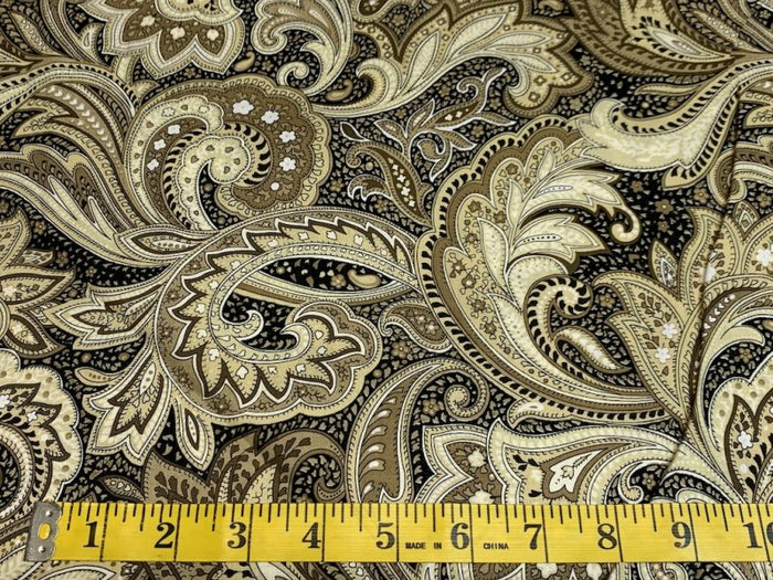 Brown and Black Paisley 118