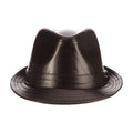 Brown Vegan Leather Fedora - Dorfman Pacific Hats Fedora Hat Dorfman Hat Co. MC248-BRN Brown Large