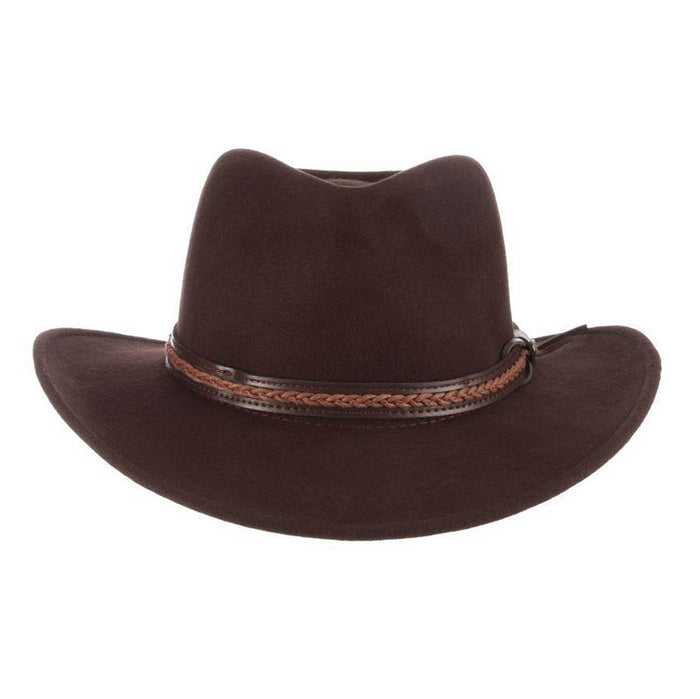 Buffalo Crushable Water Repellent Wool Felt Outback Hat - Scala Hat Safari Hat Scala Hats