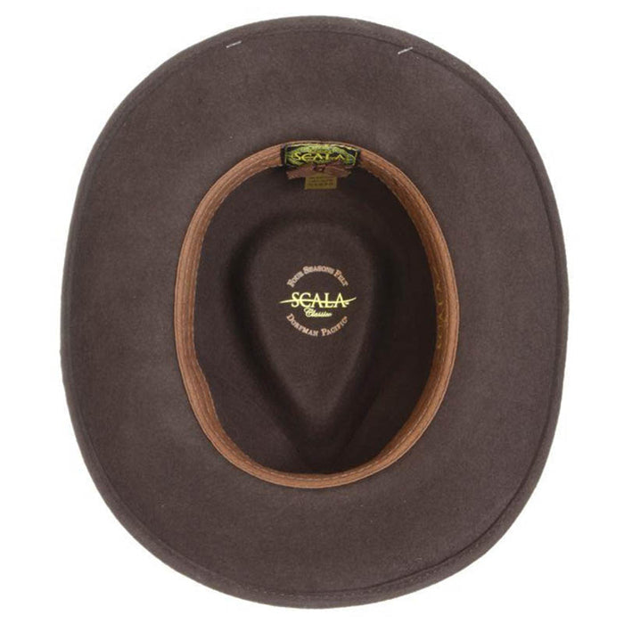 Buffalo Crushable Water Repellent Wool Felt Outback Hat - Scala Hat Safari Hat Scala Hats