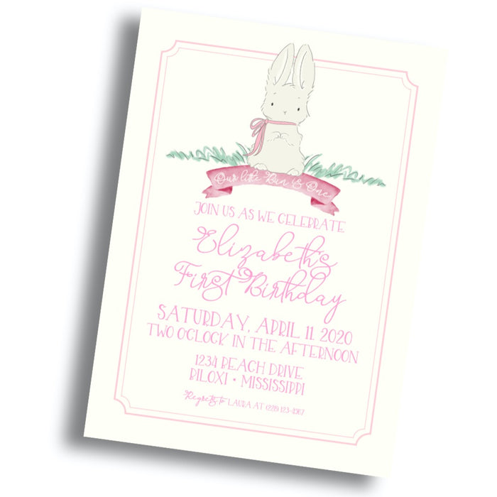 Bunny Birthday Invitation