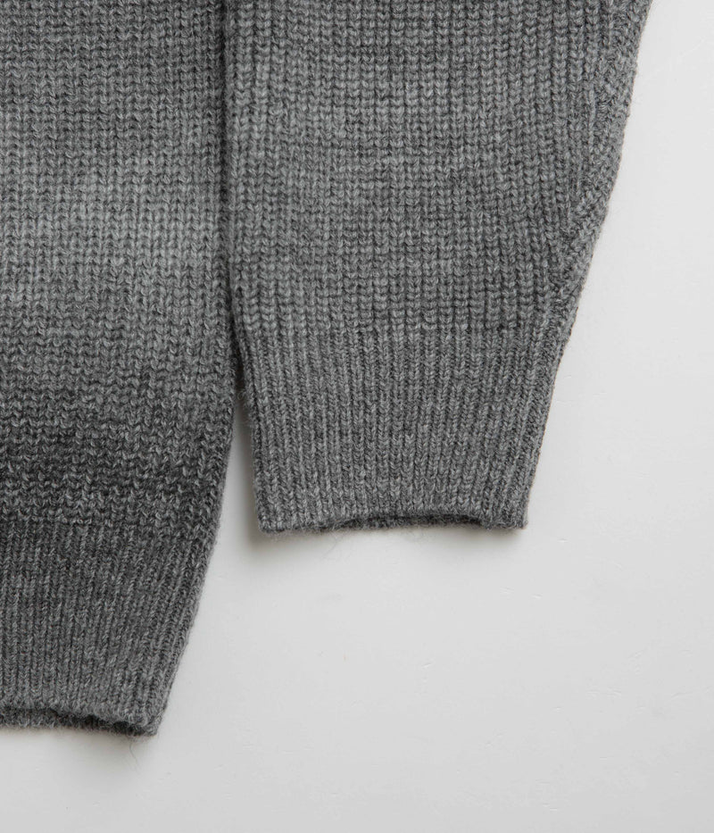 Butter Goods Beams Knit Sweatshirt in Charcoal
