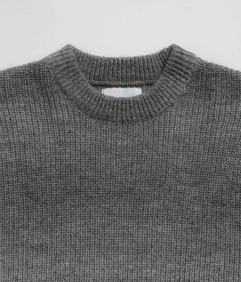 Butter Goods Beams Knit Sweatshirt in Charcoal