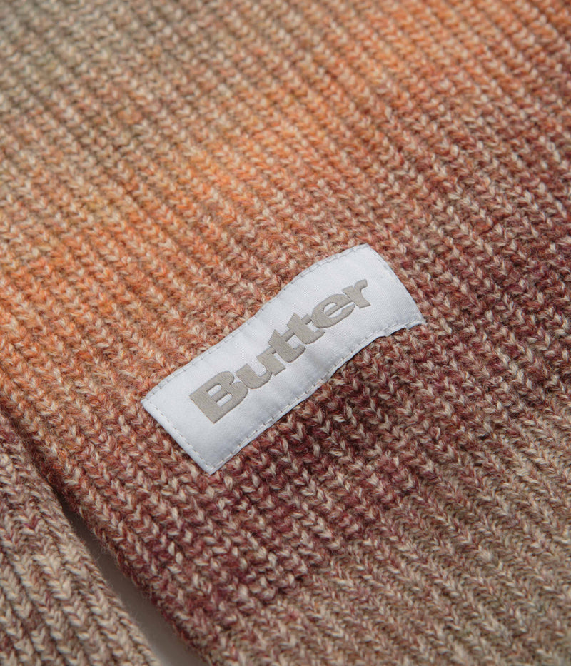 Butter Goods Beams Knit Sweatshirt in Ochre