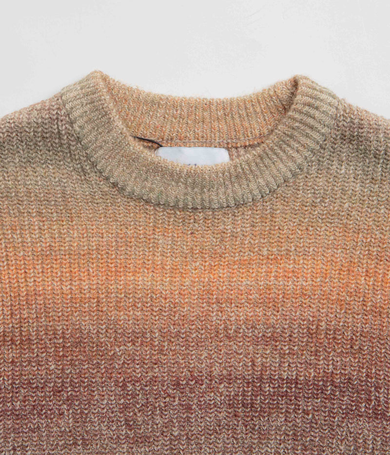 Butter Goods Beams Knit Sweatshirt in Ochre