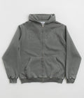 Butter Goods Breakdown Zip-Thru Hoodie in Washed Black