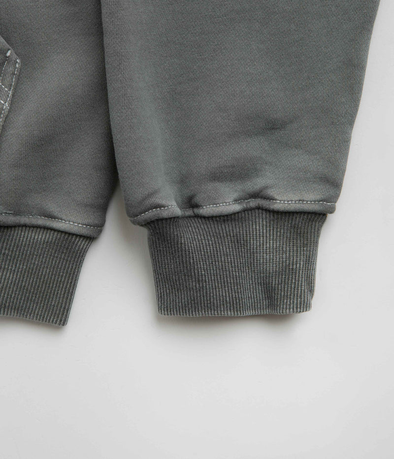 Butter Goods Breakdown Zip-Thru Hoodie in Washed Black
