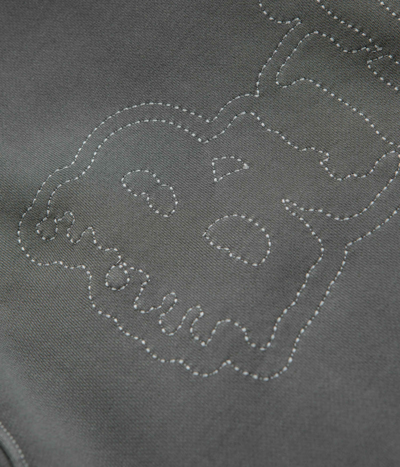 Butter Goods Breakdown Zip-Thru Hoodie in Washed Black