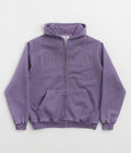 Butter Goods Breakdown Zip-Thru Hoodie in Washed Purple