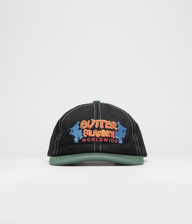 Butter Goods Breaker Cap in Black and Forest