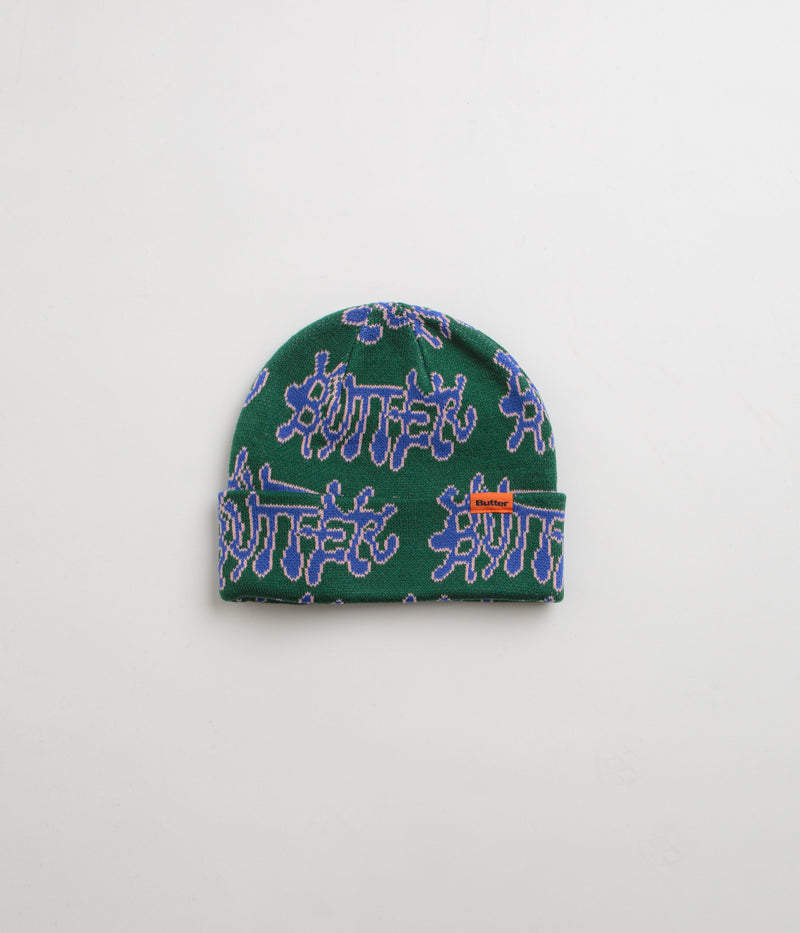 Butter Goods Ink Cuff Beanie in Dark Green