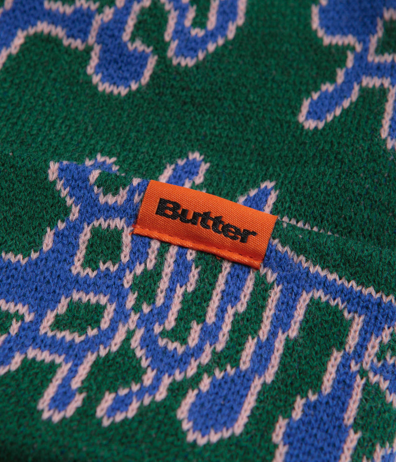 Butter Goods Ink Cuff Beanie in Dark Green