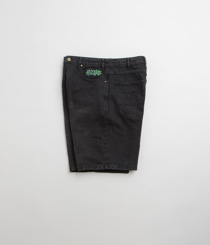 Butter Goods Ink Denim Shorts in Worn Black