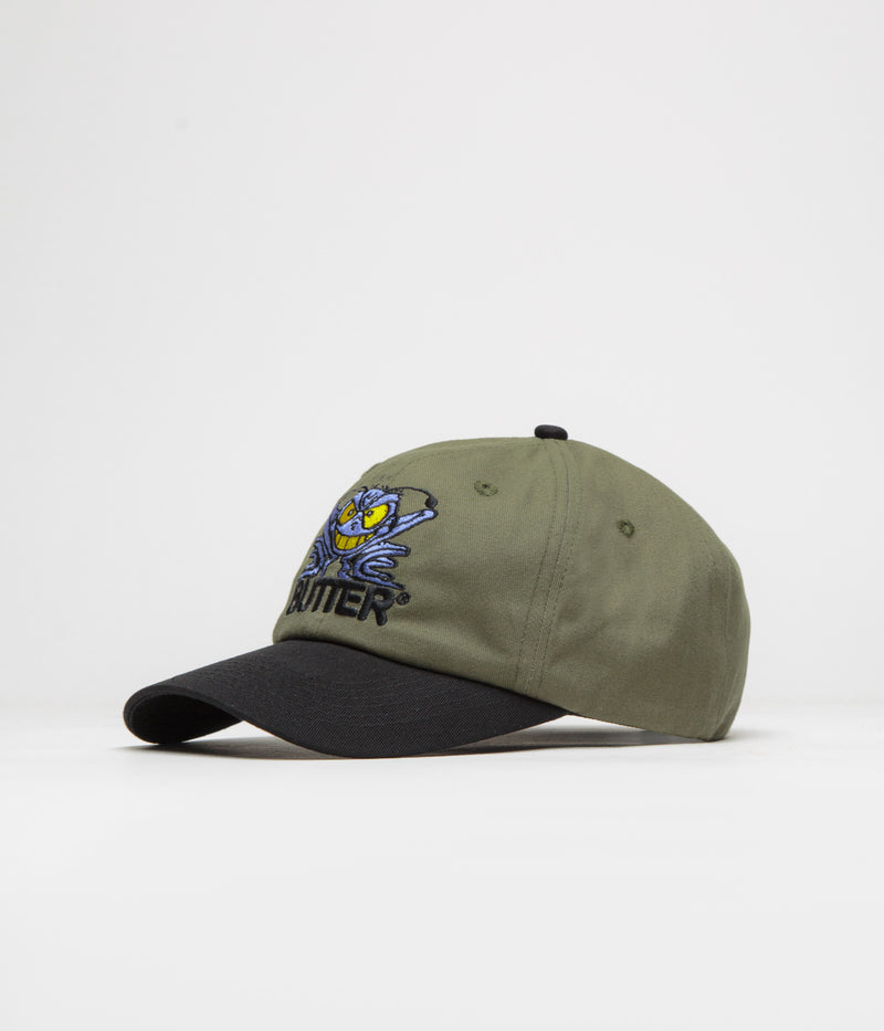 Butter Goods Insect Cap in Army and Black