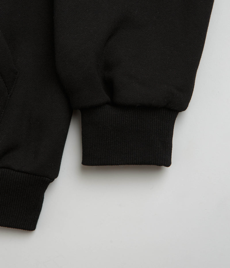 Butter Goods Plaid Applique Hoodie in Black and White