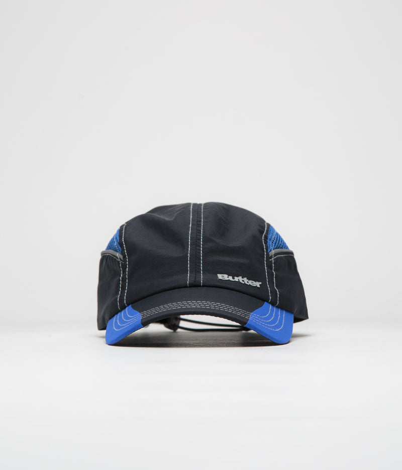 Butter Goods Race 4 Panel Cap in Black