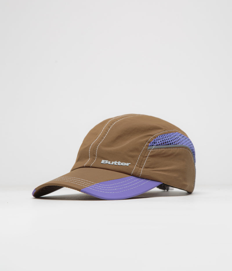 Butter Goods Race 4 Panel Cap in Brown