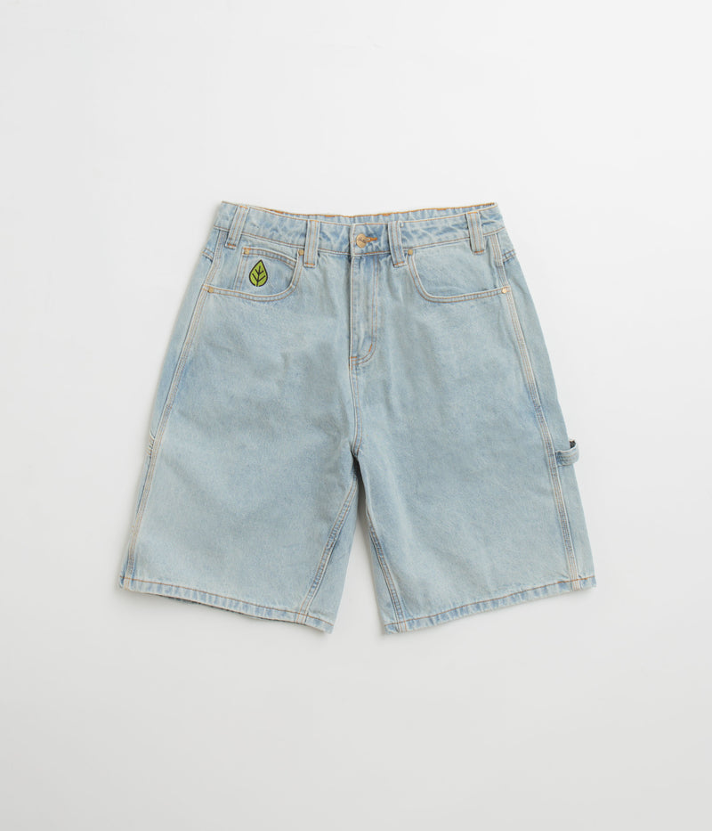 Butter Goods Weathergear Denim Shorts in Faded Light Wash