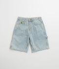 Butter Goods Weathergear Denim Shorts in Faded Light Wash