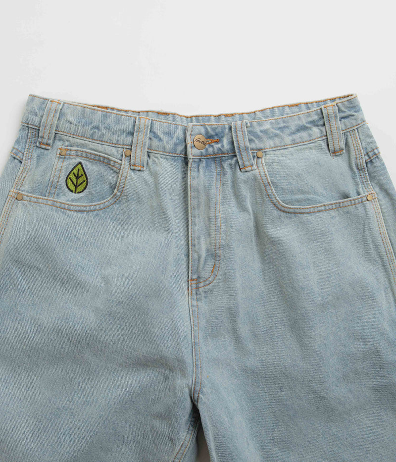 Butter Goods Weathergear Denim Shorts in Faded Light Wash