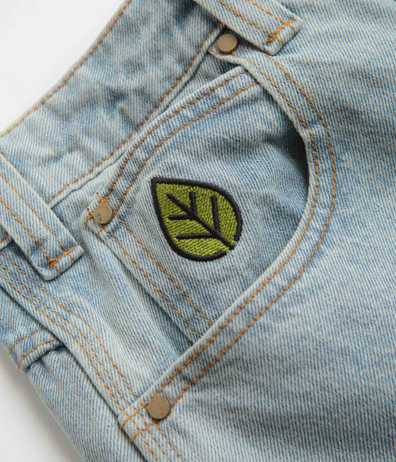 Butter Goods Weathergear Denim Shorts in Faded Light Wash