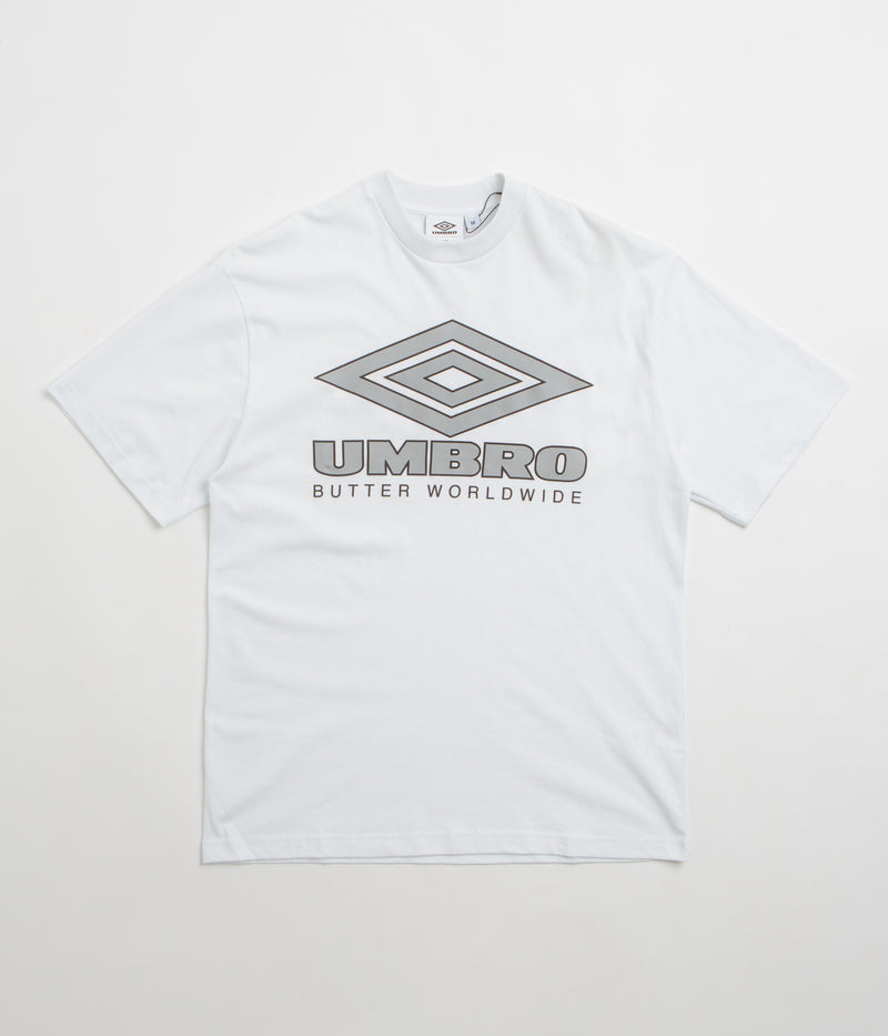 Butter Goods x Umbro Diamond Logo T-Shirt in White